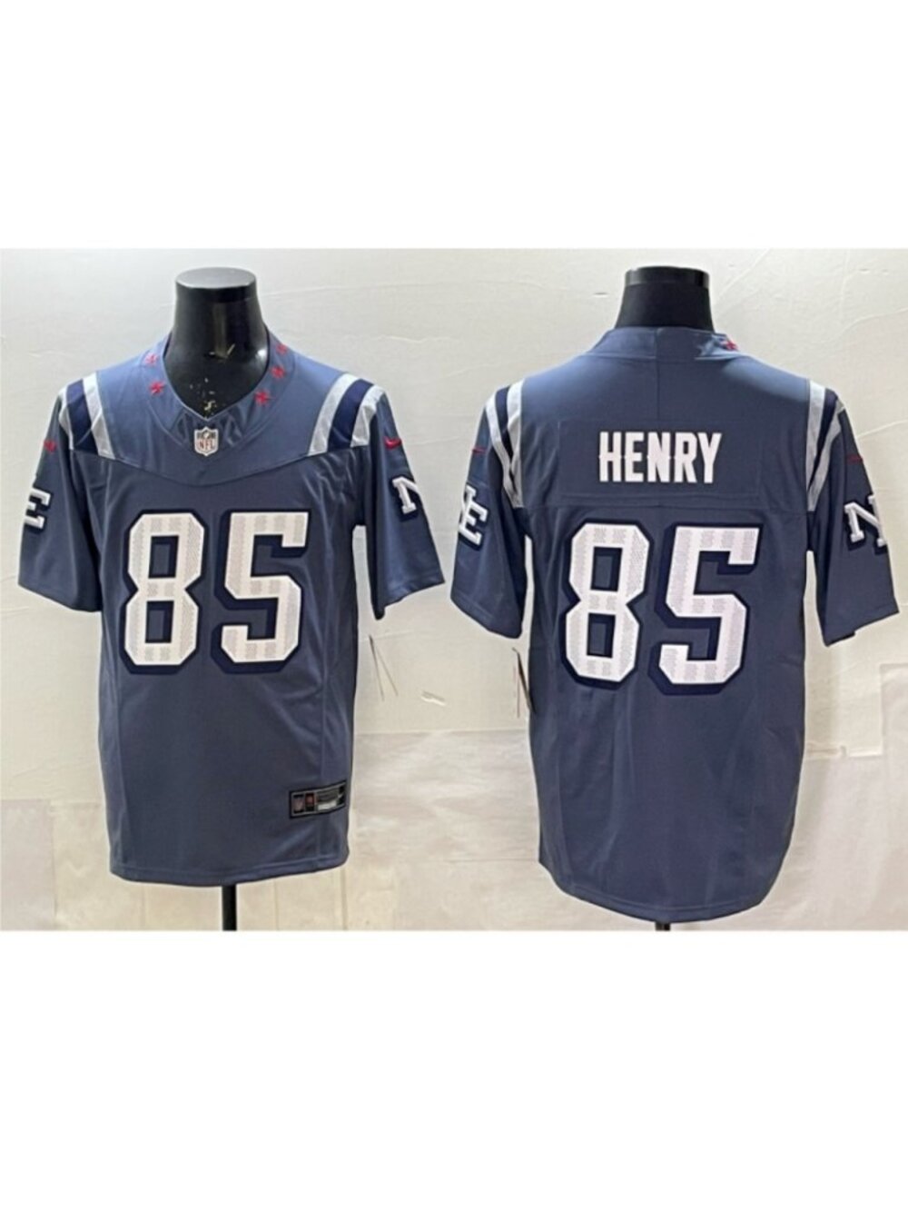 Hunter Henry Stitched Jersey Storm Blue Vapor